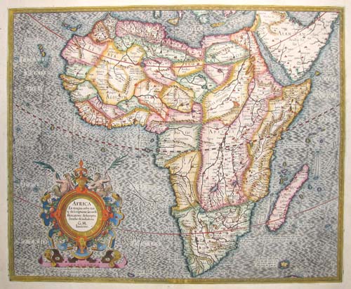 Fine map of Africa
