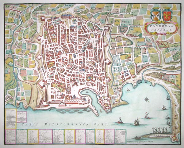 An uncommon town plan of Palermo