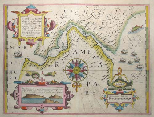 Important Map of the Straits of Magellan.