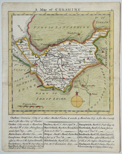 Miniature map of Cheshire