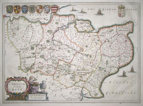 Decorative map of Kent