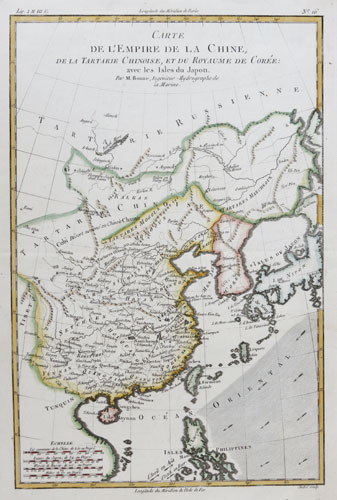 Map of China, Korea and Japan